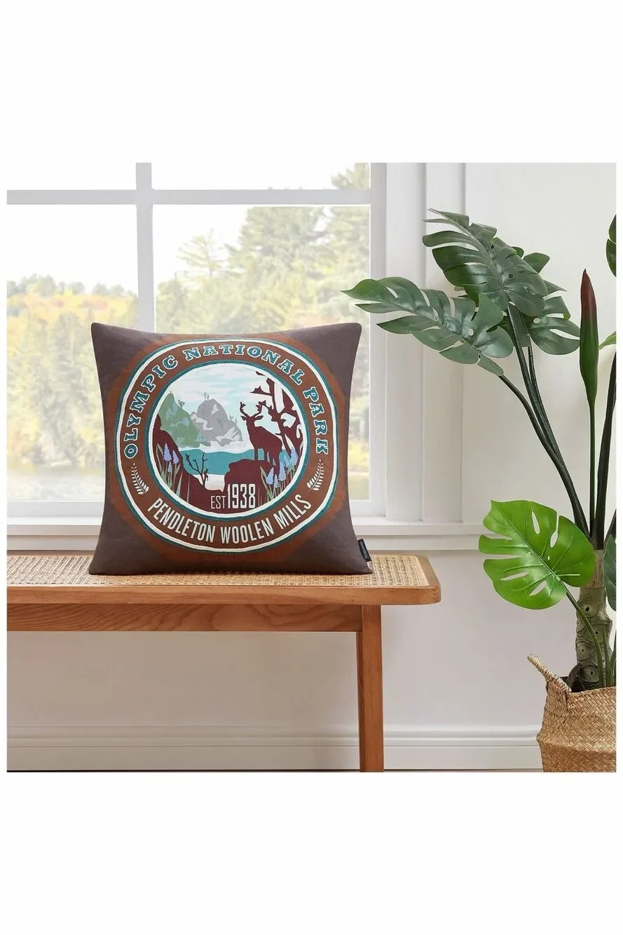 Pendleton Olympic National Park Embroidered Accent Throw Pillow 20x20 NWT
